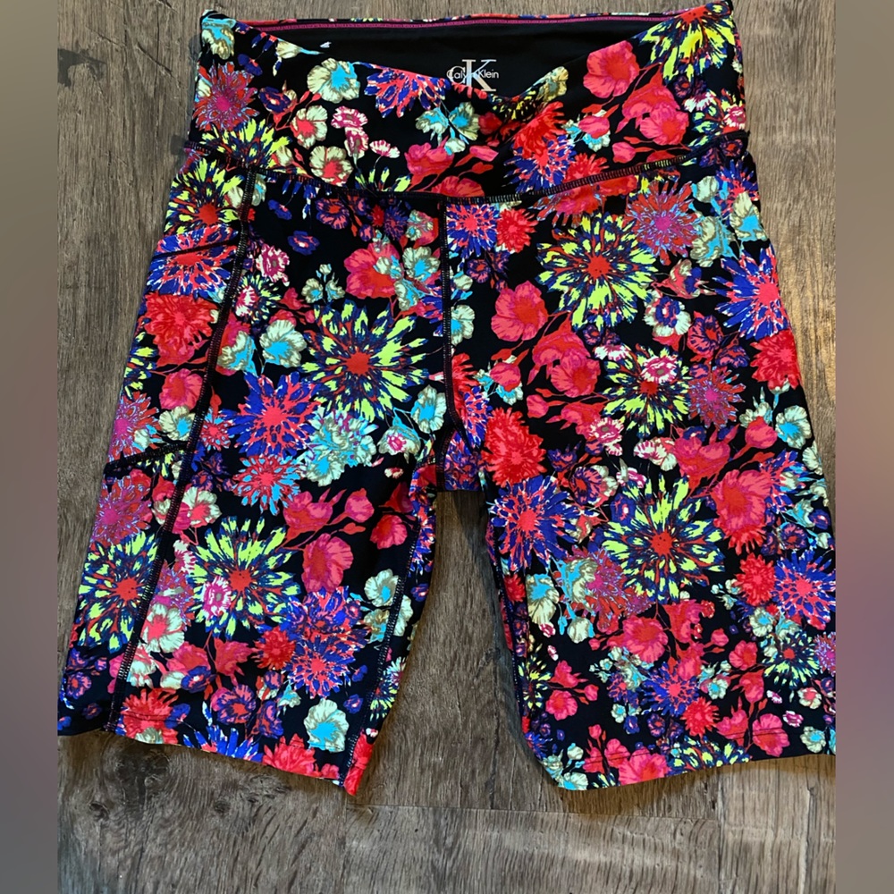 Calvin Klein floral biker shorts